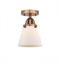 Innovations Lighting 288-1C-AC-G61-LED - Cone - 1 Light - 6 inch - Antique Copper - Semi-Flush Mount