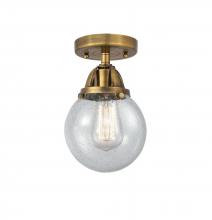  288-1C-BB-G204-6 - Beacon - 1 Light - 6 inch - Brushed Brass - Semi-Flush Mount