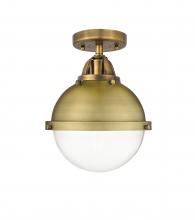  288-1C-BB-HFS-82-BB - Hampden - 1 Light - 9 inch - Brushed Brass - Semi-Flush Mount