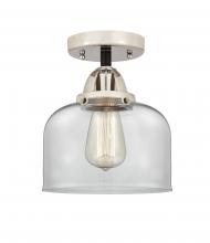  288-1C-BPN-G72 - Bell - 1 Light - 8 inch - Black Polished Nickel - Semi-Flush Mount