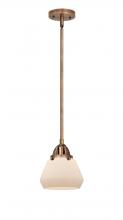 Innovations Lighting 288-1S-AC-G171-LED - Fulton - 1 Light - 7 inch - Antique Copper - Cord hung - Mini Pendant