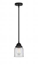  288-1S-BK-G52 - Bell - 1 Light - 5 inch - Matte Black - Cord hung - Mini Pendant