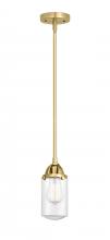  288-1S-SG-G312 - Dover - 1 Light - 5 inch - Satin Gold - Cord hung - Mini Pendant