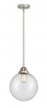 Innovations Lighting 288-1S-SN-G204-10-LED - Beacon - 1 Light - 10 inch - Brushed Satin Nickel - Cord hung - Mini Pendant