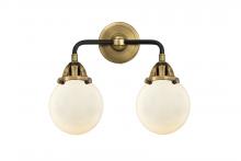  288-2W-BAB-G201-6 - Beacon - 2 Light - 14 inch - Black Antique Brass - Bath Vanity Light