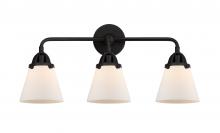 Innovations Lighting 288-3W-BK-G61 - Cone - 3 Light - 24 inch - Matte Black - Bath Vanity Light