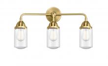  288-3W-SG-G314 - Dover - 3 Light - 23 inch - Satin Gold - Bath Vanity Light