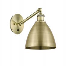 Innovations Lighting 317-1W-AB-MBD-75-AB-LED - Bristol - 1 Light - 8 inch - Antique Brass - Sconce