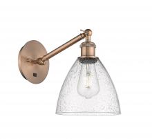  317-1W-AC-GBD-754 - Bristol - 1 Light - 8 inch - Antique Copper - Sconce