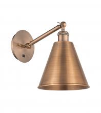  317-1W-AC-MBC-8-AC - Berkshire - 1 Light - 8 inch - Antique Copper - Sconce