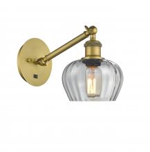  317-1W-BB-G92 - Fenton - 1 Light - 7 inch - Brushed Brass - Sconce