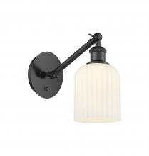  317-1W-BK-G559-5GWH - Bridal Veil - 1 Light - 5 inch - Matte Black - Sconce