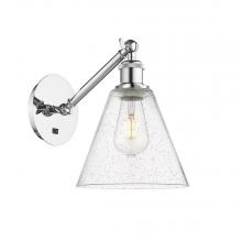 Innovations Lighting 317-1W-PC-GBC-84-LED - Berkshire - 1 Light - 8 inch - Polished Chrome - Sconce