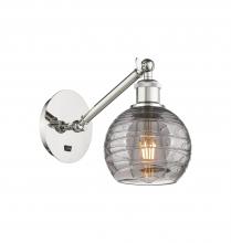 Innovations Lighting 317-1W-PN-G1213-6SM - Athens Deco Swirl - 1 Light - 6 inch - Polished Nickel - Sconce