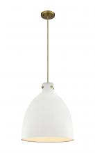 Innovations Lighting 410-1PL-BB-M412-18W - Newton Bell - 1 Light - 18 inch - Brushed Brass - Cord hung - Pendant