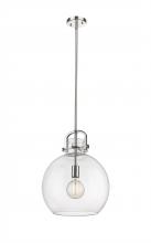  410-1SL-PN-G410-14CL - Newton Sphere - 1 Light - 14 inch - Polished Nickel - Pendant