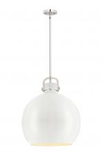  410-1SL-PN-M410-18W - Newton Sphere - 1 Light - 18 inch - Polished Nickel - Pendant