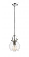  410-1SS-PN-G410-8CL - Newton Sphere - 1 Light - 8 inch - Polished Nickel - Mini Pendant