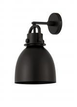  410-1W-BK-M412-8BK - Newton Bell - 1 Light - 8 inch - Matte Black - Sconce