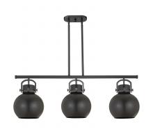  410-3I-BK-M410-10BK - Newton Sphere - 3 Light - 42 inch - Matte Black - Island Light