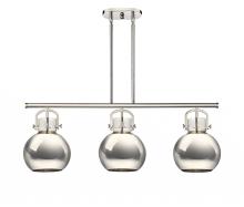  410-3I-PN-M410-10PN - Newton Sphere - 3 Light - 42 inch - Polished Nickel - Island Light