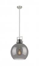 Innovations Lighting 411-1SL-SN-G410-14SM - Newton Sphere - 1 Light - 14 inch - Satin Nickel - Pendant