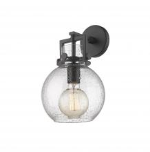  411-1W-BK-G410-8SDY - Newton Sphere - 1 Light - 8 inch - Matte Black - Sconce