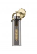  413-1W-BB-G413-1W-4SM - Pilaster - 1 Light - 4 inch Glass - Brushed Brass - Sconce