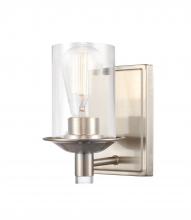 Innovations Lighting 417-1W-SN-G4172-LED - Manhattan - 1 Light - 5 inch - Satin Nickel - Bath Vanity Light