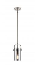 Innovations Lighting 423-1S-SN-G423-7SM - Pilaster II Cylinder - 1 Light - 7 inch Long Glass - Satin Nickel - Pendant