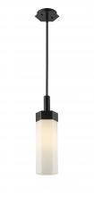  427-1S-BK-G427-14WH - Claverack - 1 Light - 6 inch - Matte Black - Pendant