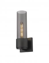  428-1W-BK-G428-12SM - Bolivar - 1 Light - 5 inch - Matte Black - Sconce