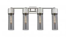  428-4W-SN-G428-12SM - Bolivar - 4 Light - 31 inch - Satin Nickel - Bath Vanity Light