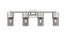  428-4W-SN-G428-7SM - Bolivar - 4 Light - 31 inch - Satin Nickel - Bath Vanity Light