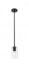  434-1S-BK-G434-7CL - Crown Point - 1 Light - 5 inch - Matte Black - Pendant