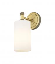  434-1W-BB-G434-7WH - Crown Point - 1 Light - 5 inch - Brushed Brass - Sconce