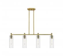 Innovations Lighting 434-4I-BB-G434-12SDY - Crown Point - 4 Light - 44 inch - Brushed Brass - Island Light