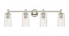  434-4W-PN-G434-7SDY - Crown Point - 4 Light - 34 inch - Polished Nickel - Bath Vanity Light