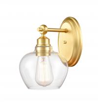  438-1W-SG-CL - Amina Bath Vanity Light