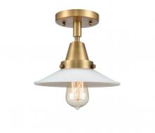  447-1C-BB-G1 - Halophane - 1 Light - 9 inch - Brushed Brass - Flush Mount