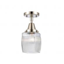  447-1C-PN-G302 - Colton - 1 Light - 6 inch - Polished Nickel - Flush Mount