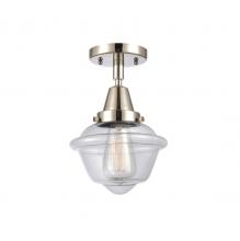  447-1C-PN-G532 - Oxford - 1 Light - 8 inch - Polished Nickel - Flush Mount