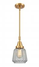  447-1S-SG-G142 - Chatham - 1 Light - 7 inch - Satin Gold - Mini Pendant