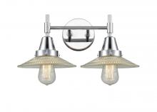  447-2W-PC-G2 - Halophane - 2 Light - 18 inch - Polished Chrome - Bath Vanity Light