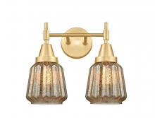 Innovations Lighting 447-2W-SG-G146 - Chatham - 2 Light - 15 inch - Satin Gold - Bath Vanity Light