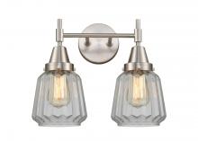  447-2W-SN-G142 - Chatham - 2 Light - 15 inch - Satin Nickel - Bath Vanity Light