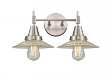  447-2W-SN-G2 - Halophane - 2 Light - 18 inch - Satin Nickel - Bath Vanity Light