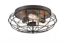  510-3C-OB - Providence - 3 Light - 15 inch - Oil Rubbed Bronze - Flush Mount