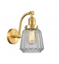 Innovations Lighting 515-1W-SG-G142-LED - Chatham - 1 Light - 7 inch - Satin Gold - Sconce