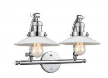 Innovations Lighting 515-2W-PC-G1-LED - Halophane - 2 Light - 18 inch - Polished Chrome - Bath Vanity Light